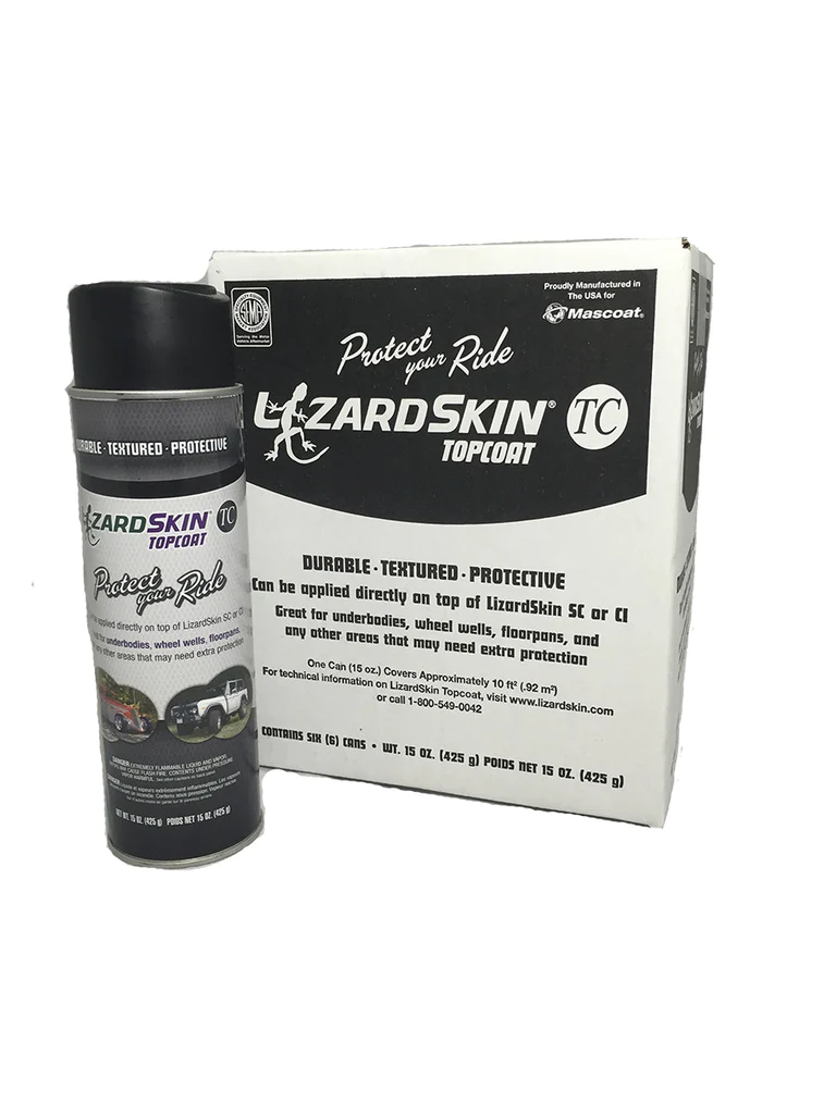 LizardSkin topcoat spray and packaging box.