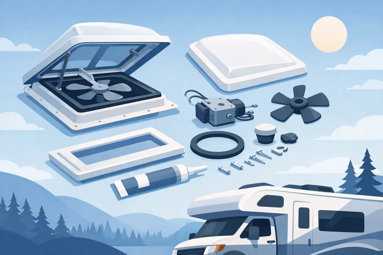 RV Roof Vent Replacement Parts That Fit Right