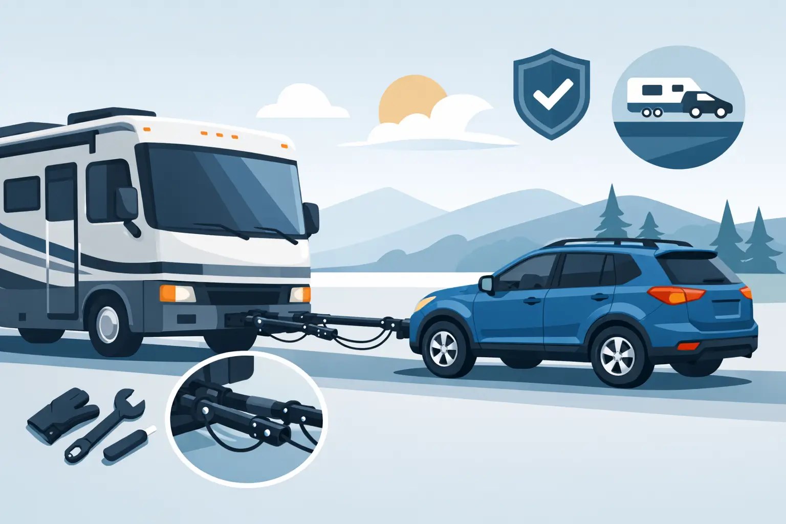 RV Tow Bar Setup Guide for Safe Flat Towing