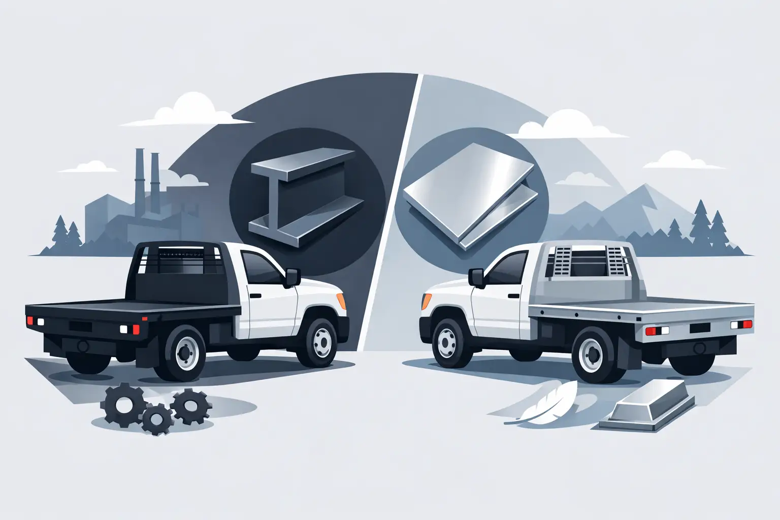 Steel Flatbed vs Aluminum for Work Trucks